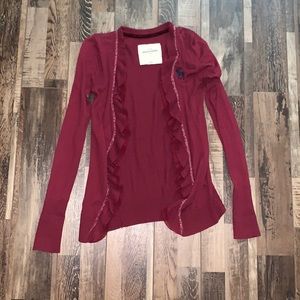 Maroon cardigan